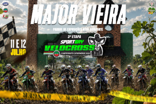 O munic�pio de Major Vieira ser� o grande palco do motociclismo catarinense neste fim de semana. Nos dias 11 e 12 de julho, o Parque de Exposi��es Novo Horizonte recebe a 3� etapa do Sportbay Campeonato Catarinense de Velocross 2026